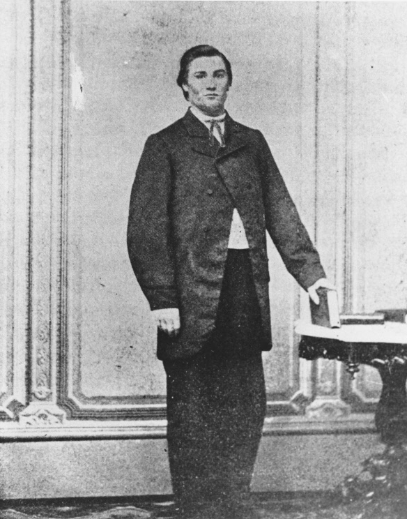 D S Warner as a young man in college