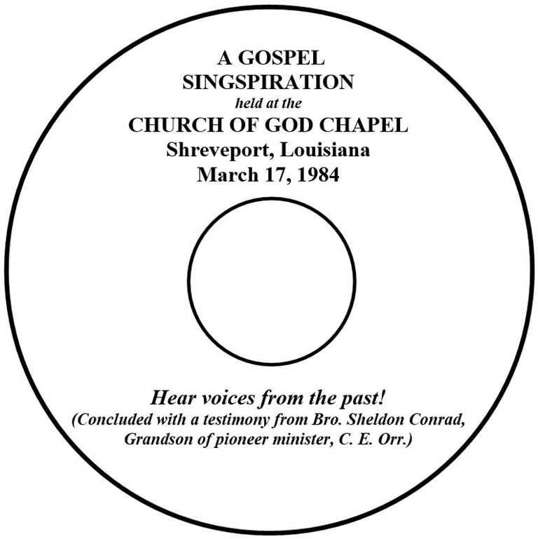 Gospel Singspiration Shreveport LA 1984