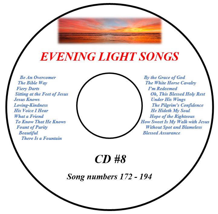 Evening Light Songs CD #8